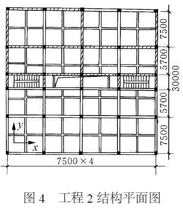 圖4 　工程2 結構平面圖